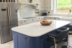 Hand Painted Shaker In-Frame Kitchen with Quartz worktop